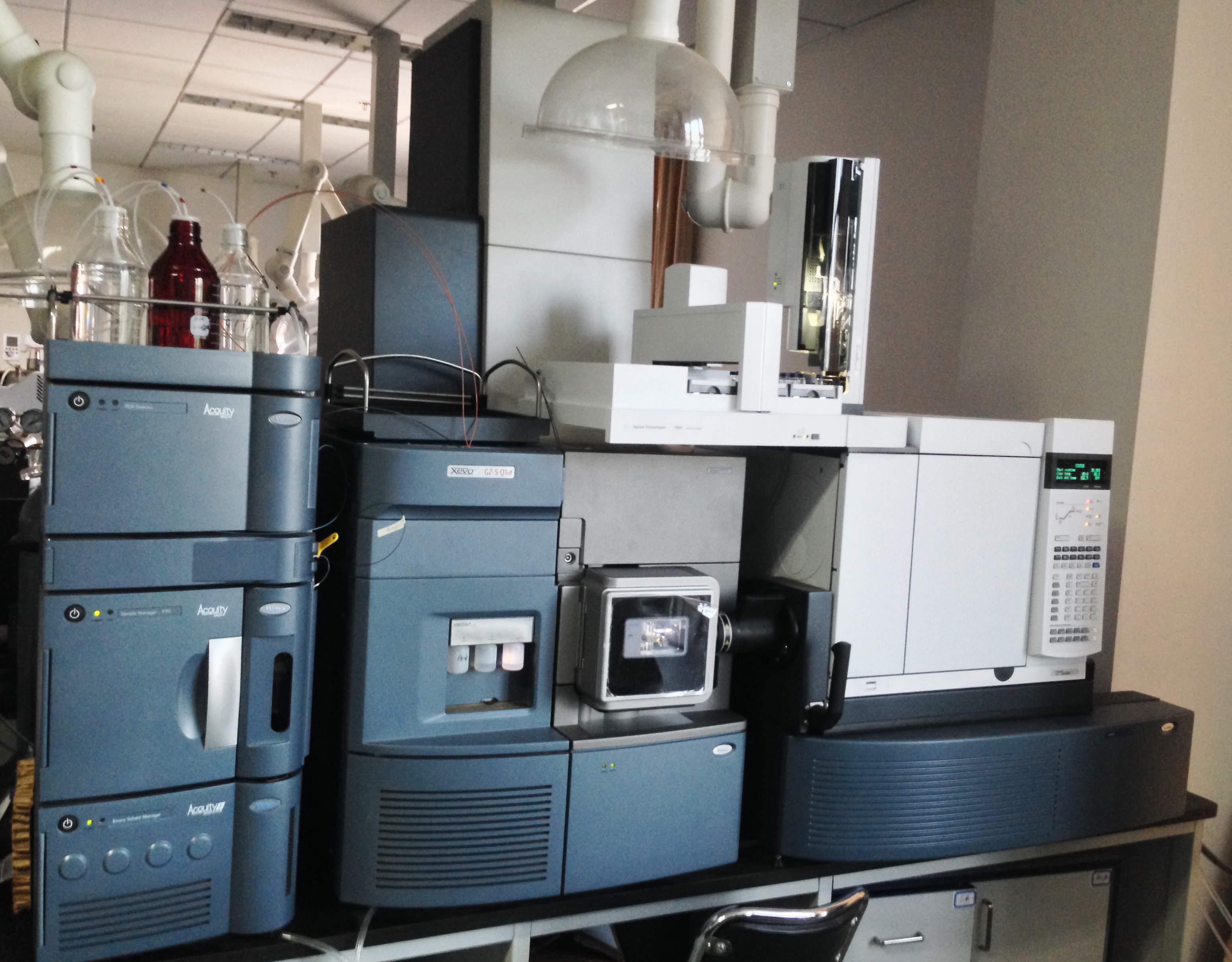 超高效液相/气相/飞行时间质谱仪 UPLC/MS/Q-TOF（超高效液相色谱仪+四极杆、飞行时间串联质谱联用仪）